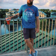 Load image into Gallery viewer, Bold Americana Logo Tee - Cool Blue