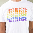 Load image into Gallery viewer, LOVE IS LOVE. Tee - White