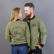 Load image into Gallery viewer, Military Green Bomber Jacket