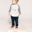 Load image into Gallery viewer, Kids Raglan - Granite/Natural