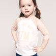 Load image into Gallery viewer, Kids Raglan - White/Nude