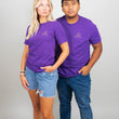Load image into Gallery viewer, Maci Metallic Logo Tee - Purple