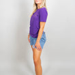 Load image into Gallery viewer, Maci Metallic Logo Tee - Purple