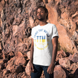 Load image into Gallery viewer, Bold Logo Tee - White/Blue/Yellow