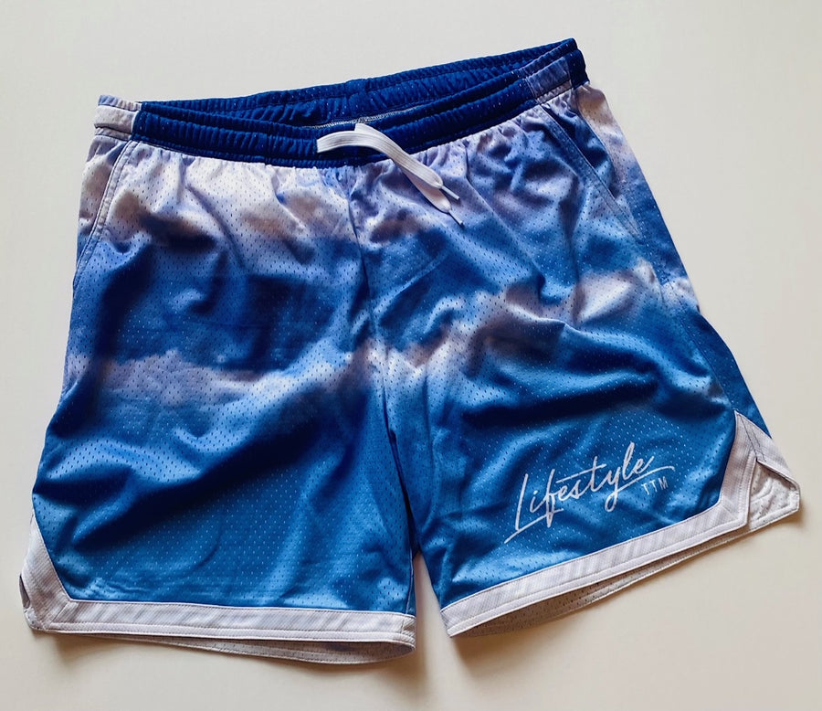Mesh Retro Shorts - SKY