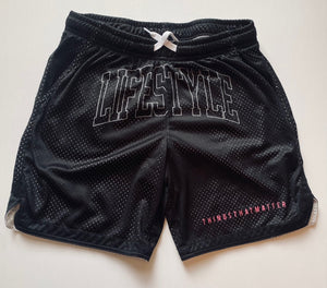 Mesh Retro Shorts - Black
