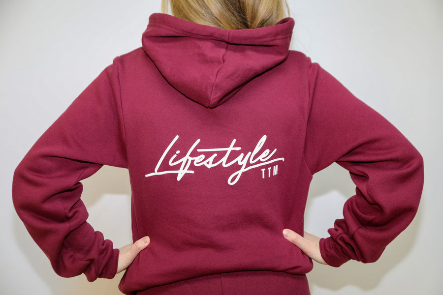 Maroon pink hoodie deals