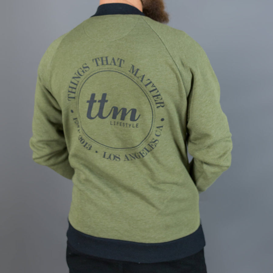 Military Green Bomber Jacket