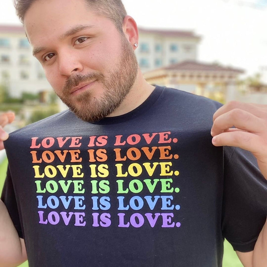 LOVE IS LOVE. Tee - Black