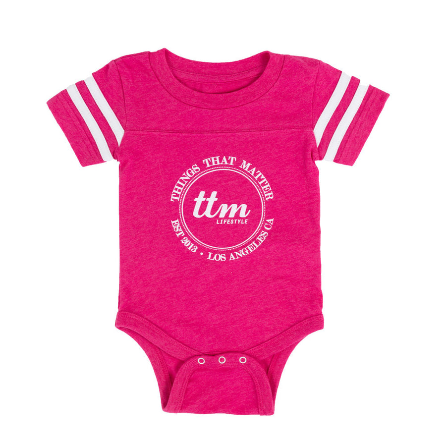 Football Onesie -Pink