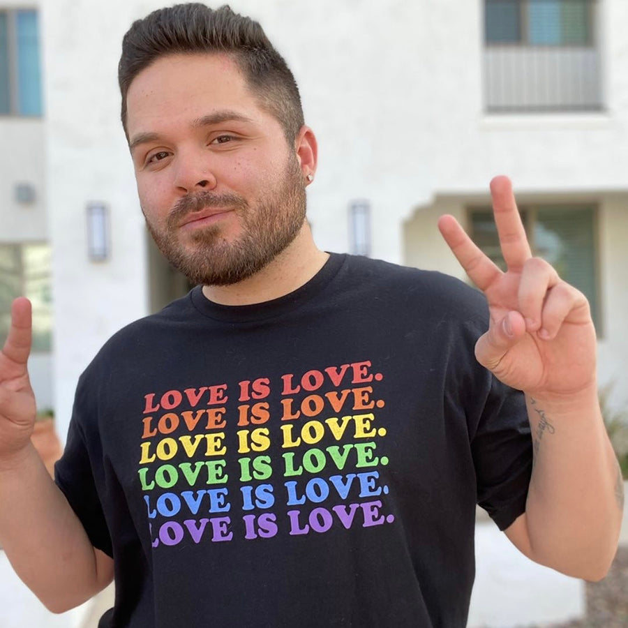 LOVE IS LOVE. Tee - Black
