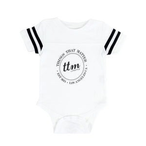 Football Onesie - White/Black