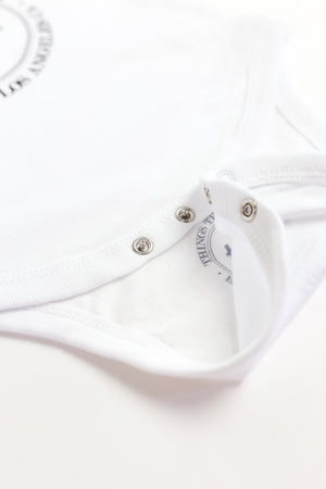Football Onesie - White/Black
