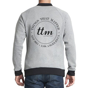 Heather Grey Bomber Jacket
