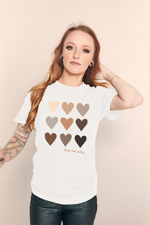 Sun Kissed Hearts Sueded Tee