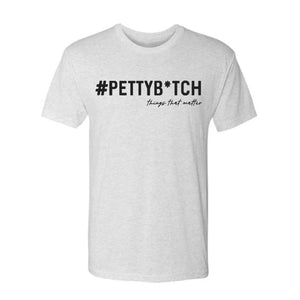 #PettyB*tch Logo Tee - Light Heather Grey