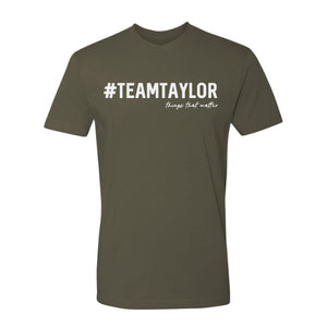 #TeamTaylor Logo Tee - Military Green