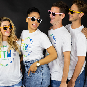TTM PRIDE Bold Logo Tee - Heathered White
