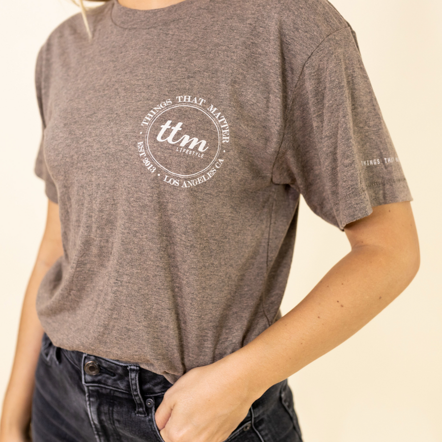 Mini Logo Tee - Coffee
