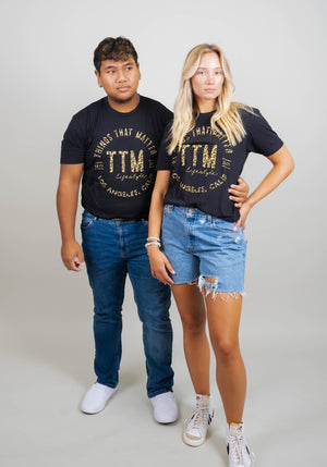 Bold Leopard Logo Tee - Black - Chattanooga Limited Edition