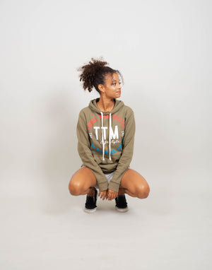 Bold Americana Hoodie - Military Green