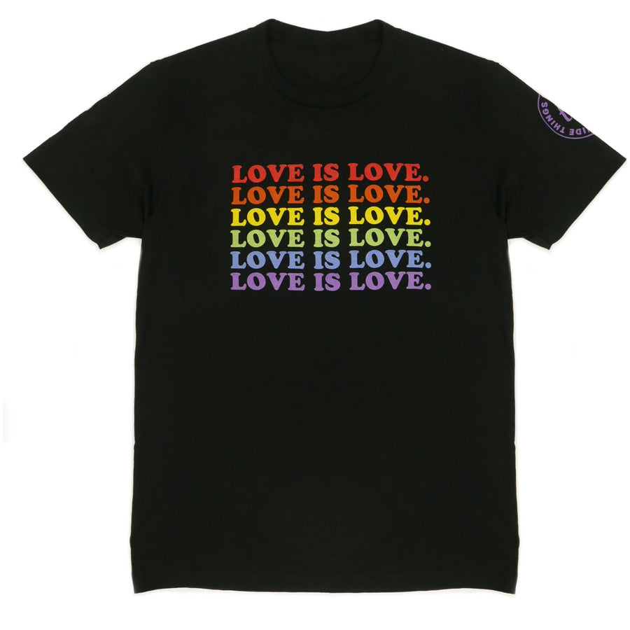 LOVE IS LOVE. Tee - Black