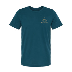 Maci Metallic Logo Tee - Atlantic