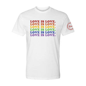 LOVE IS LOVE. Tee - White