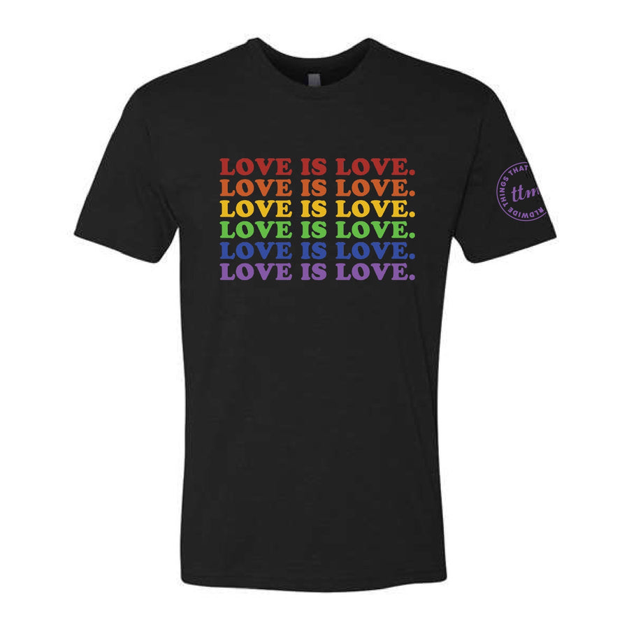 LOVE IS LOVE. Tee - Black