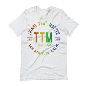 TTM PRIDE Bold Logo Tee - Heathered White