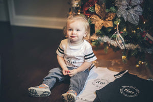 Football Onesie - White/Black